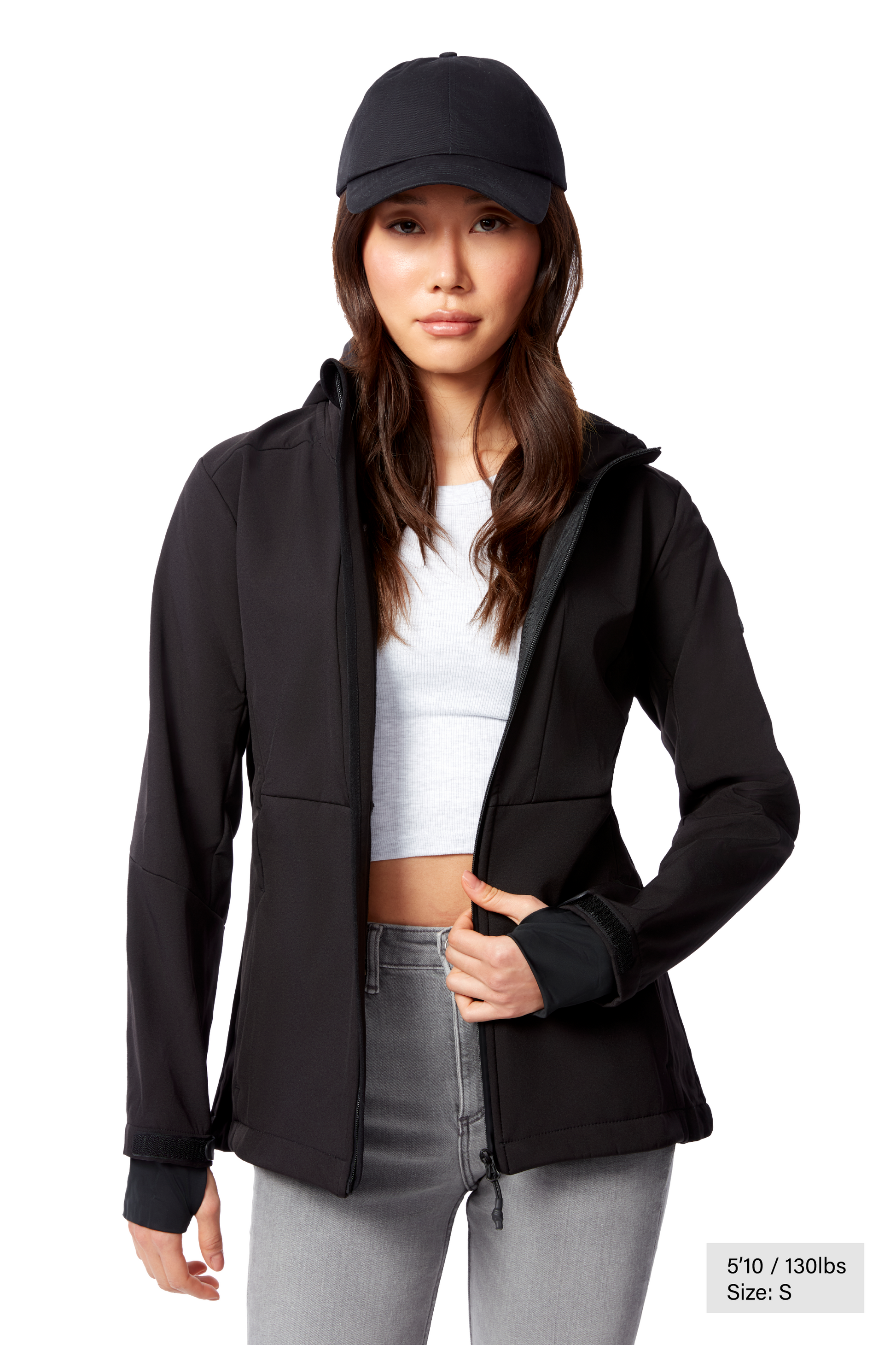 MACKENZIE | COUPE-VENT SOFTSHELL DOUBLÉ EN POLAIRE POUR FEMME, NOIR