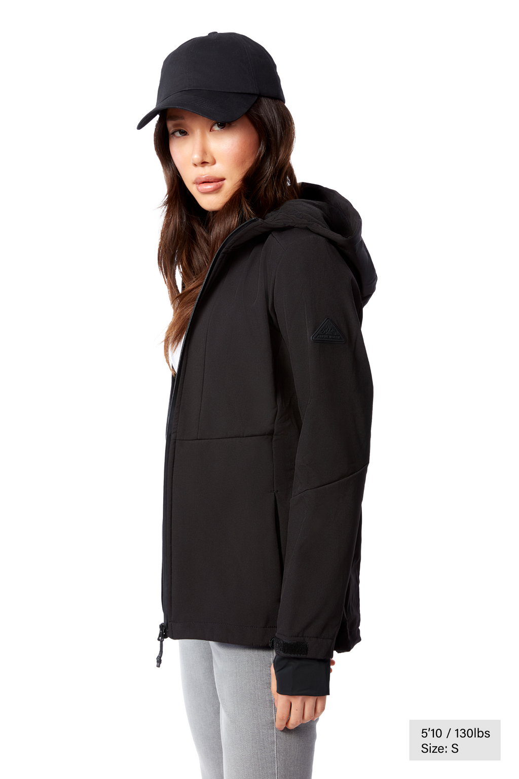 MACKENZIE | COUPE-VENT SOFTSHELL DOUBLÉ EN POLAIRE POUR FEMME, NOIR