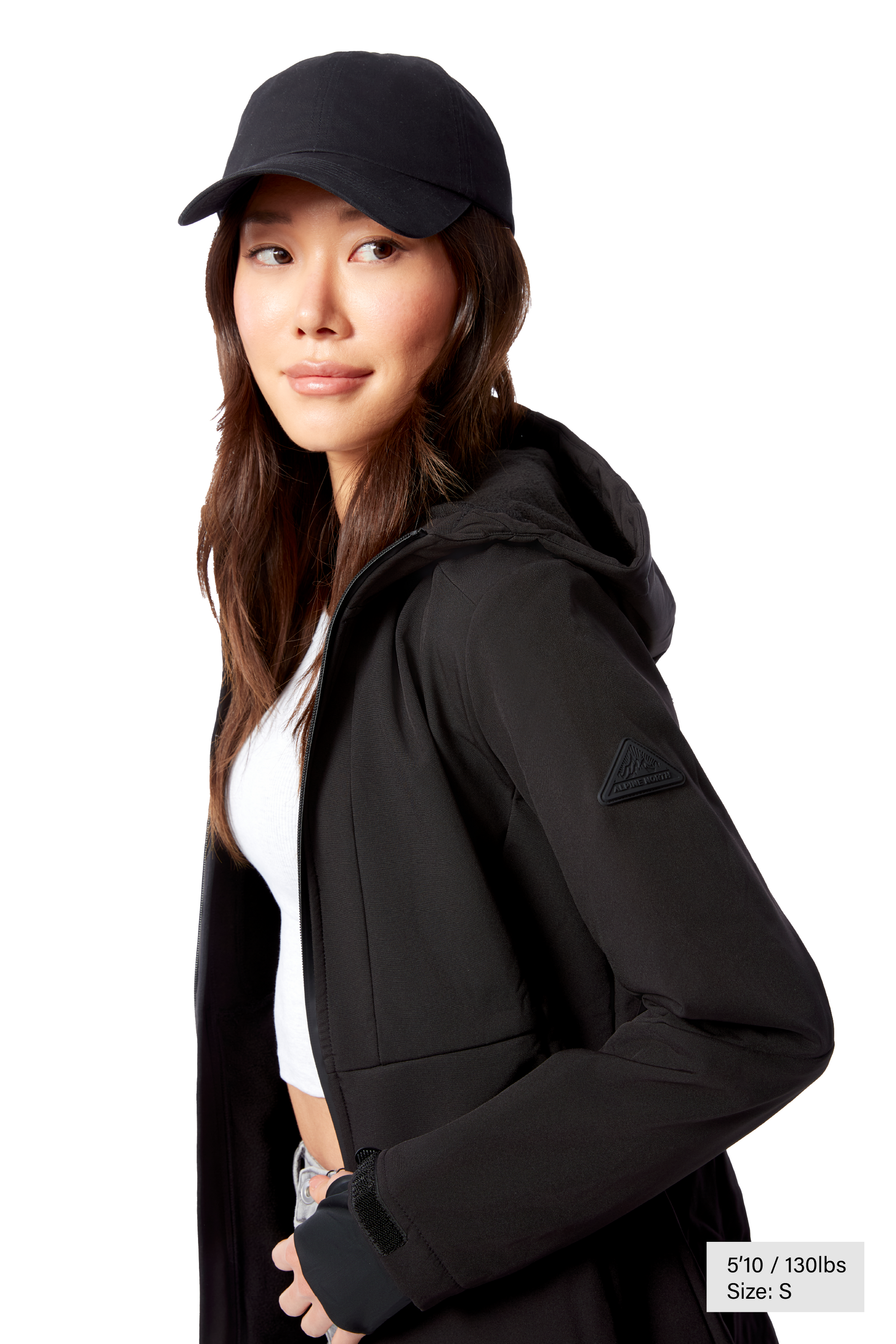 MACKENZIE | COUPE-VENT SOFTSHELL DOUBLÉ EN POLAIRE POUR FEMME, NOIR