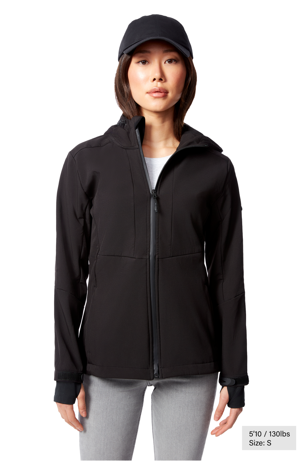 MACKENZIE | COUPE-VENT SOFTSHELL DOUBLÉ EN POLAIRE POUR FEMME, NOIR