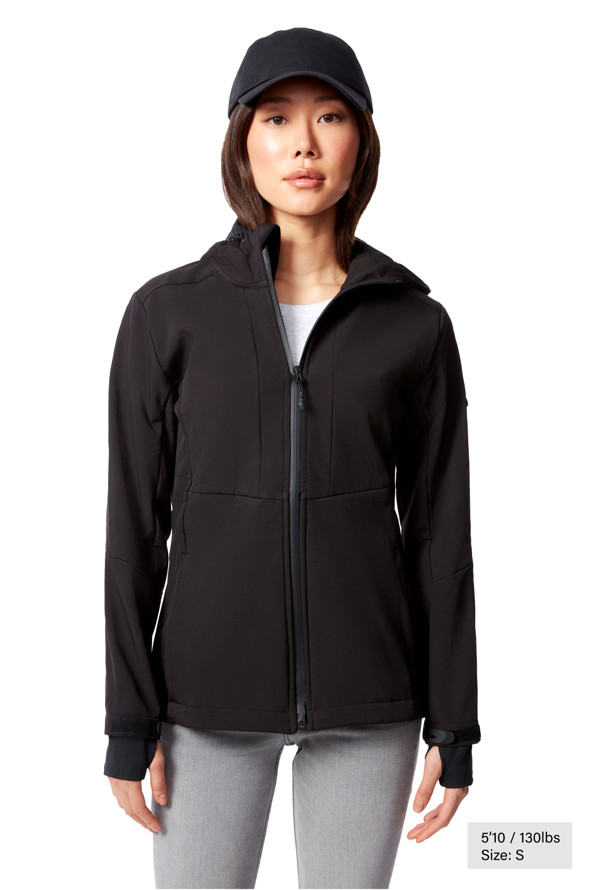 MACKENZIE | COUPE-VENT SOFTSHELL DOUBLÉ EN POLAIRE POUR FEMME, NOIR