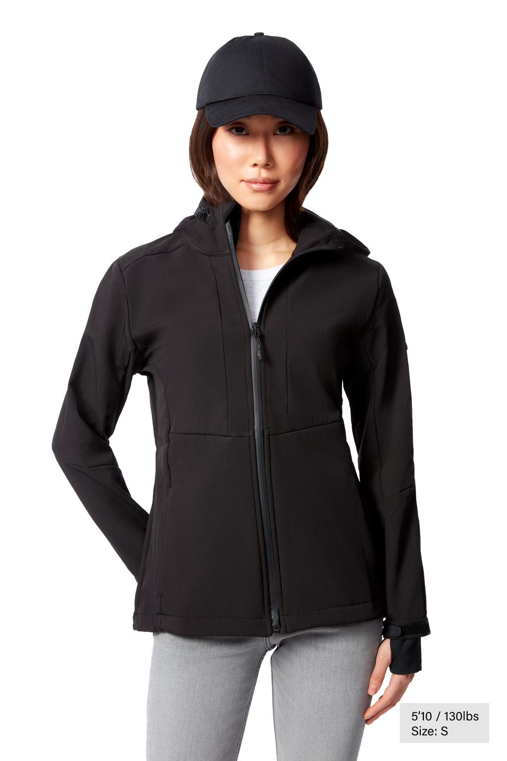 MACKENZIE | COUPE-VENT SOFTSHELL DOUBLÉ EN POLAIRE POUR FEMME, NOIR