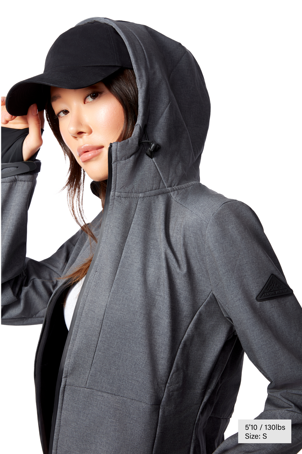 MACKENZIE | COUPE-VENT SOFTSHELL DOUBLÉ EN POLAIRE POUR FEMME, GRIS FONCÉ