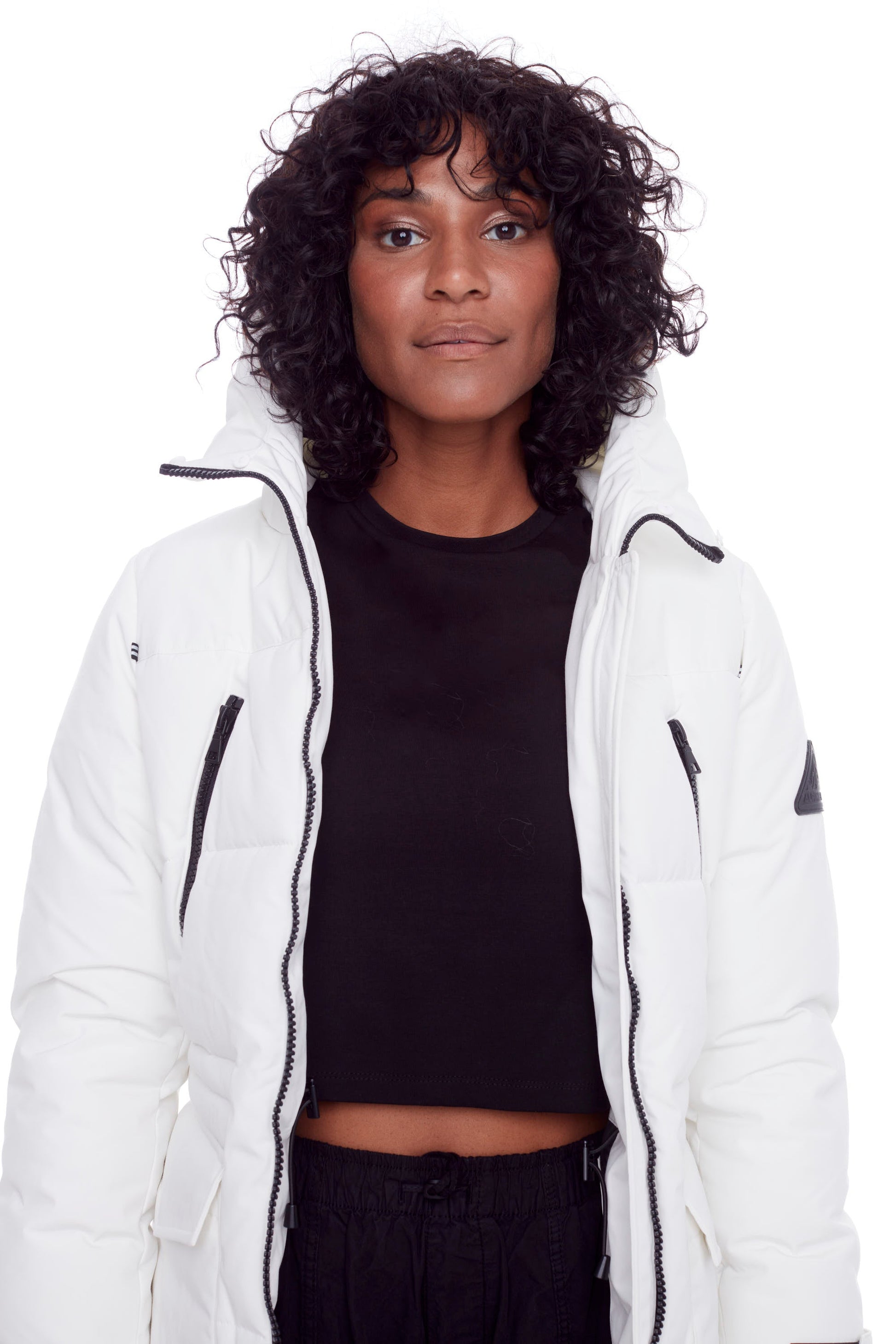 UKON | WOMEN'S VEGAN DOWN (RECYCLED) DRAWSTRING PARKA, CREAM