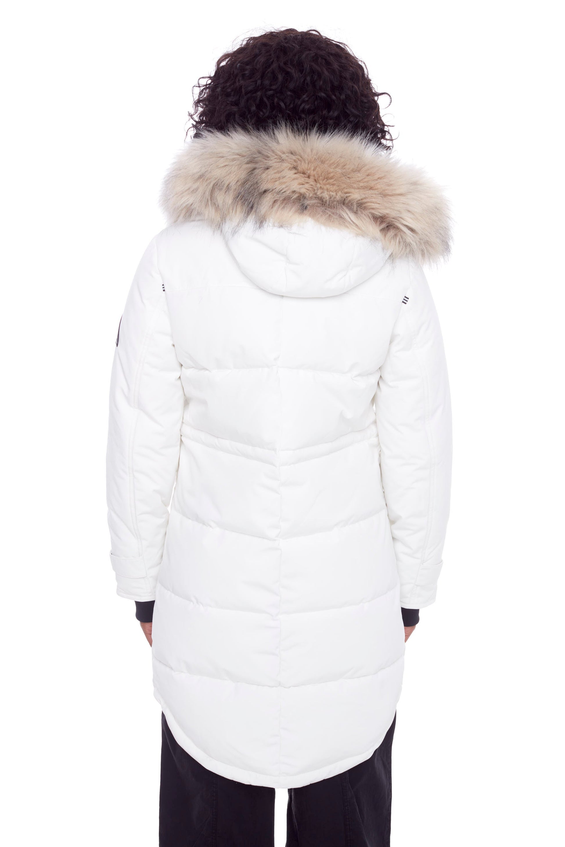 UKON | WOMEN'S VEGAN DOWN (RECYCLED) DRAWSTRING PARKA, CREAM