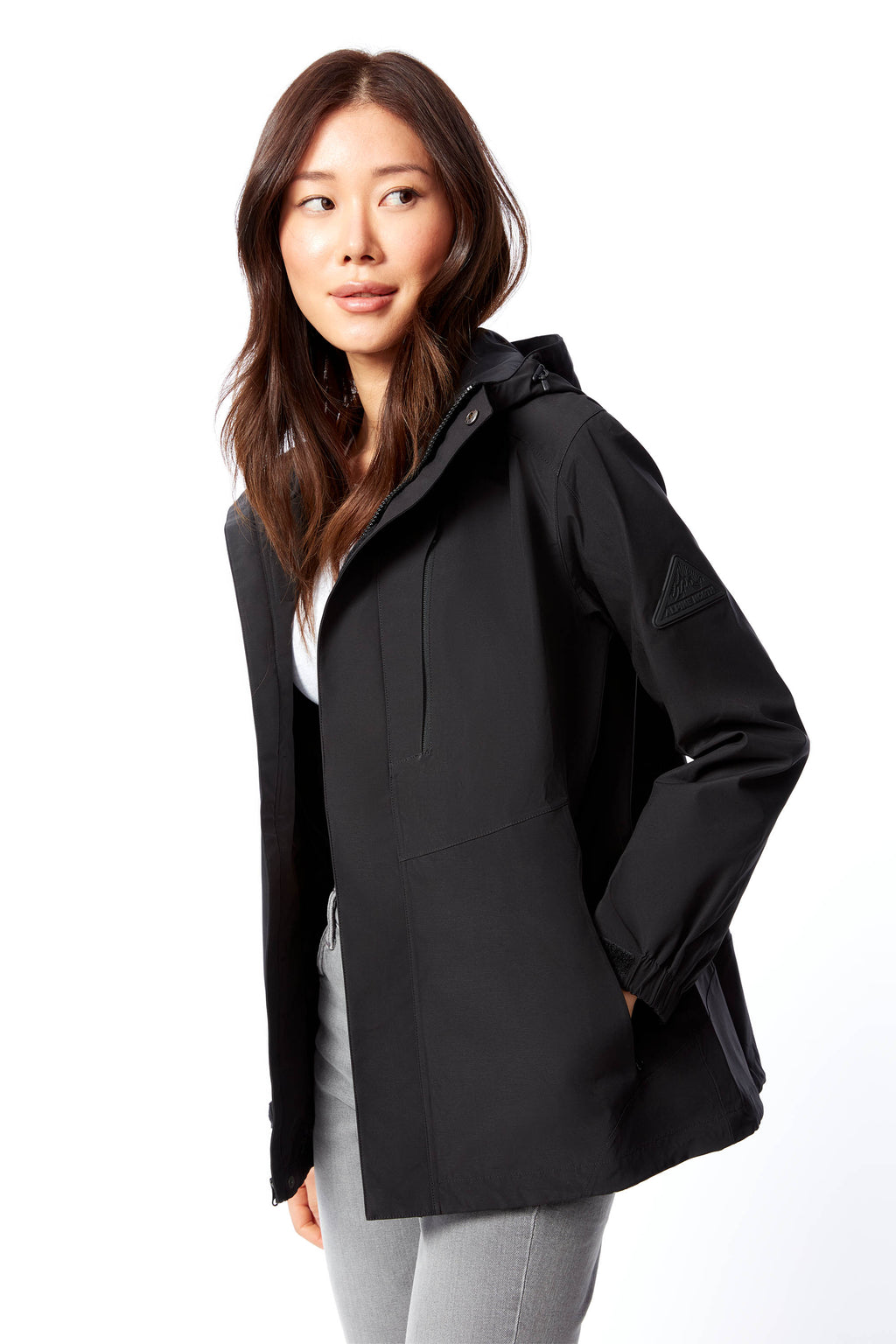 TAHSIS | VESTE DE PLUIE IMPERMÉABLE POUR FEMME, NOIRE