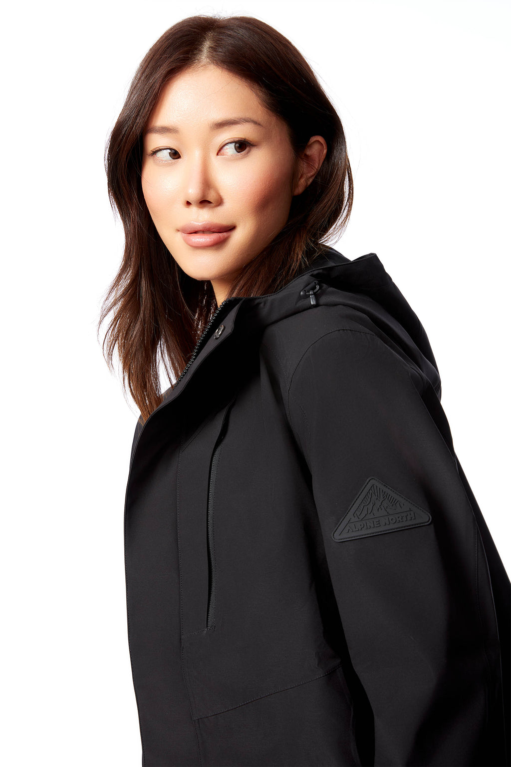 TAHSIS | VESTE DE PLUIE IMPERMÉABLE POUR FEMME, NOIRE