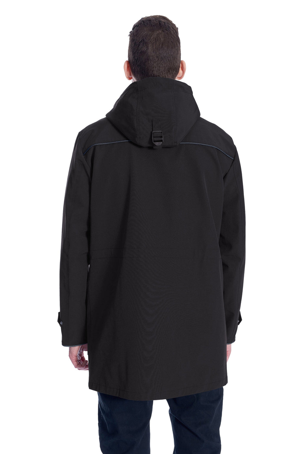 BANKS | IMPERMÉABLE À CORDON POUR HOMME, NOIR