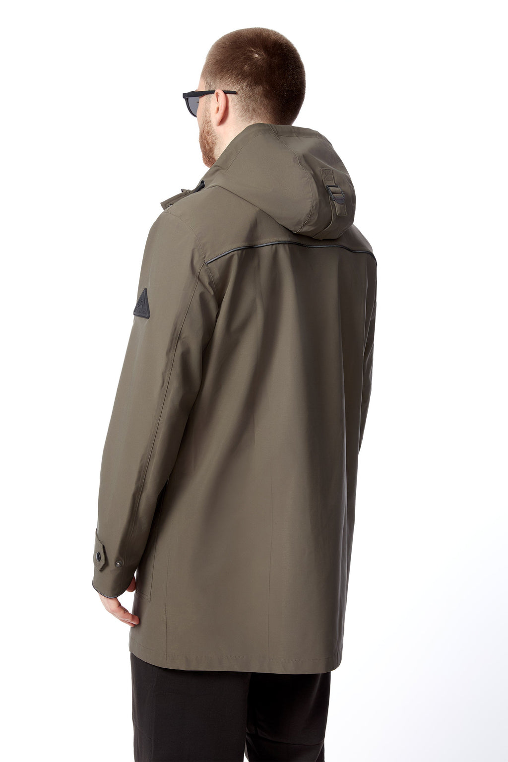 BANKS | IMPERMÉABLE À CORDON POUR HOMME, OLIVE FONCÉ