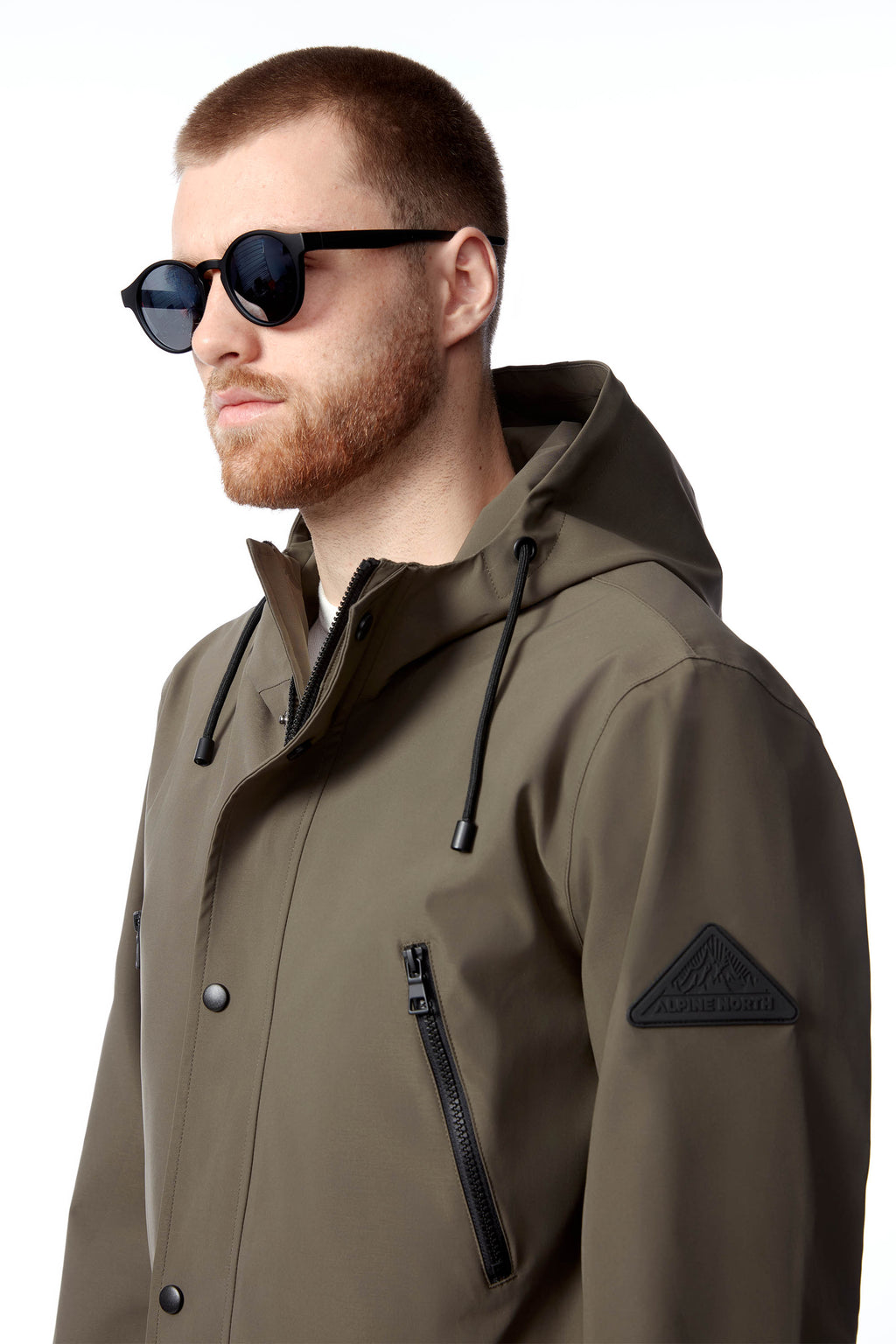 BANKS | IMPERMÉABLE À CORDON POUR HOMME, OLIVE FONCÉ