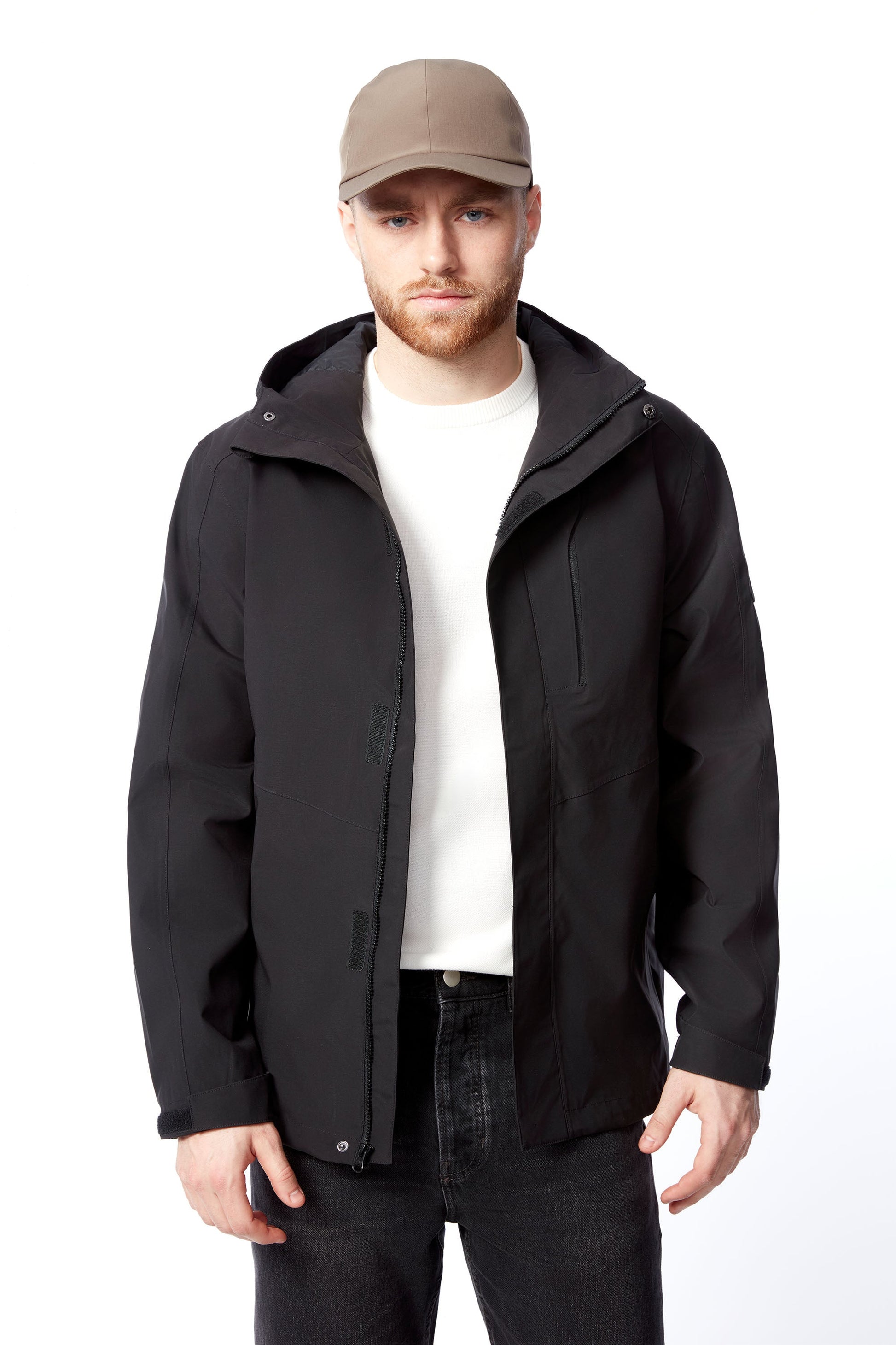 HUDSON | VESTE DE PLUIE POUR HOMME, NOIRE