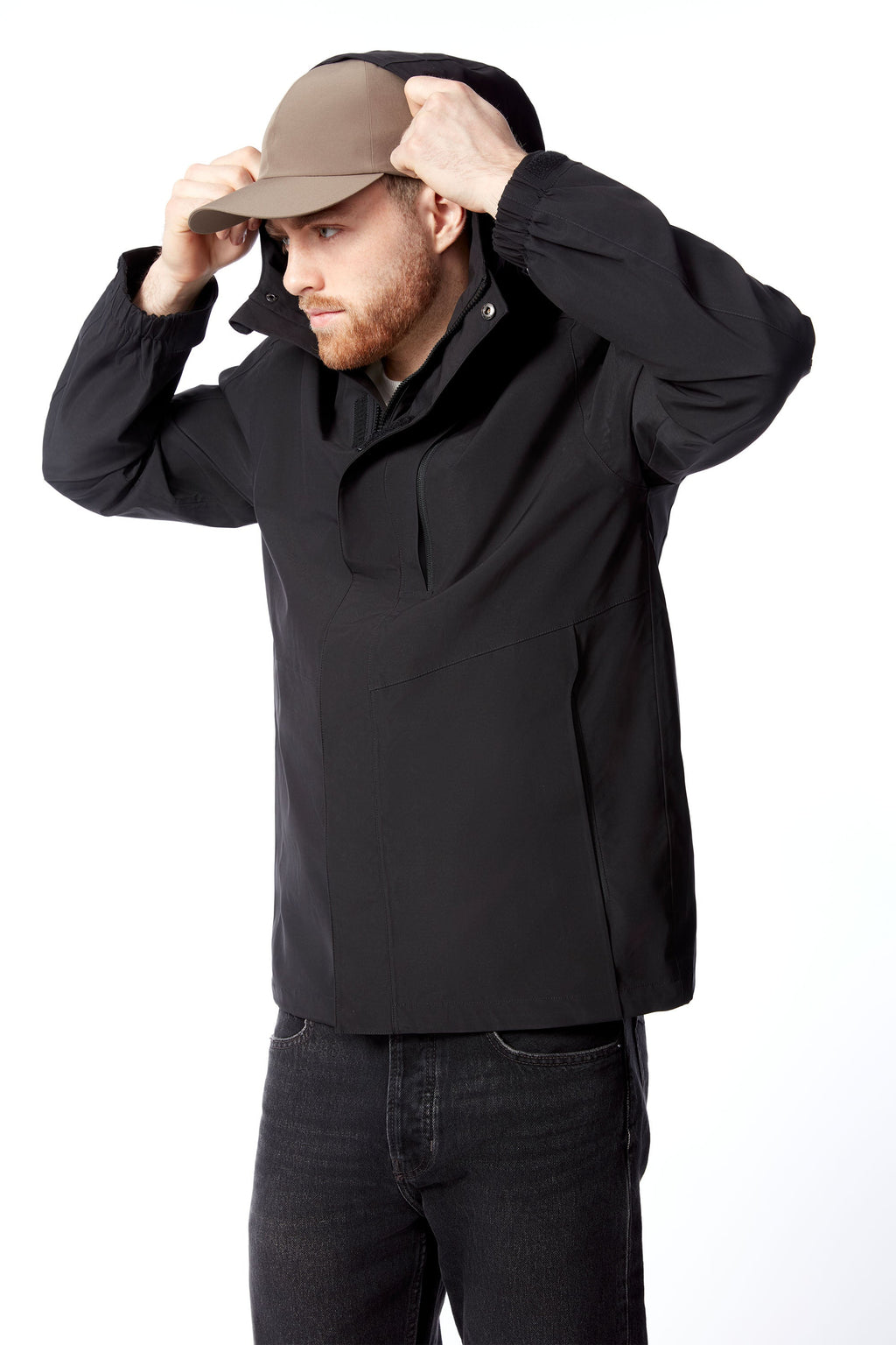 HUDSON | VESTE DE PLUIE POUR HOMME, NOIRE