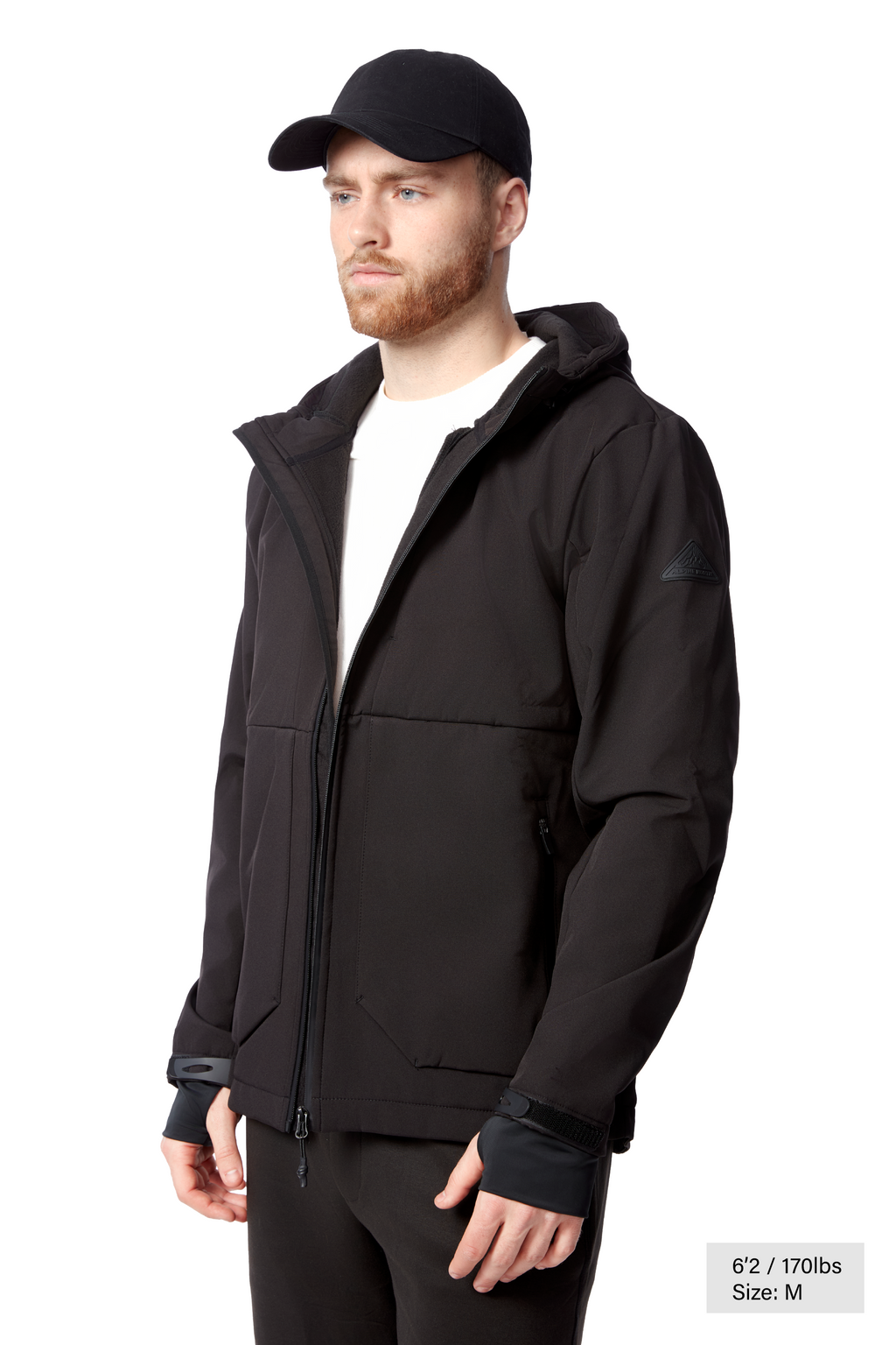 TOFINO | COUPE-VENT SOFTSHELL DOUBLÉ POLAIRE POUR HOMME, NOIR