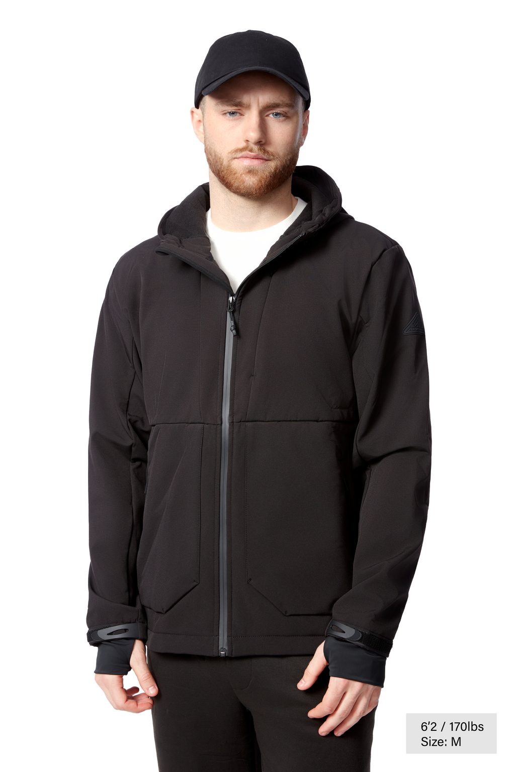TOFINO | COUPE-VENT SOFTSHELL DOUBLÉ POLAIRE POUR HOMME, NOIR