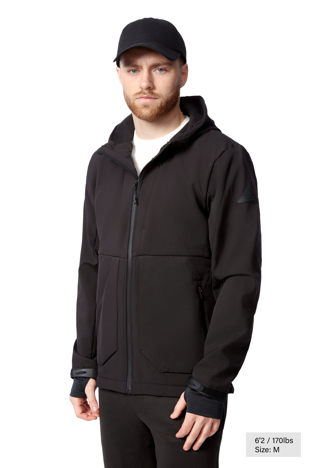 TOFINO | COUPE-VENT SOFTSHELL DOUBLÉ POLAIRE POUR HOMME, NOIR