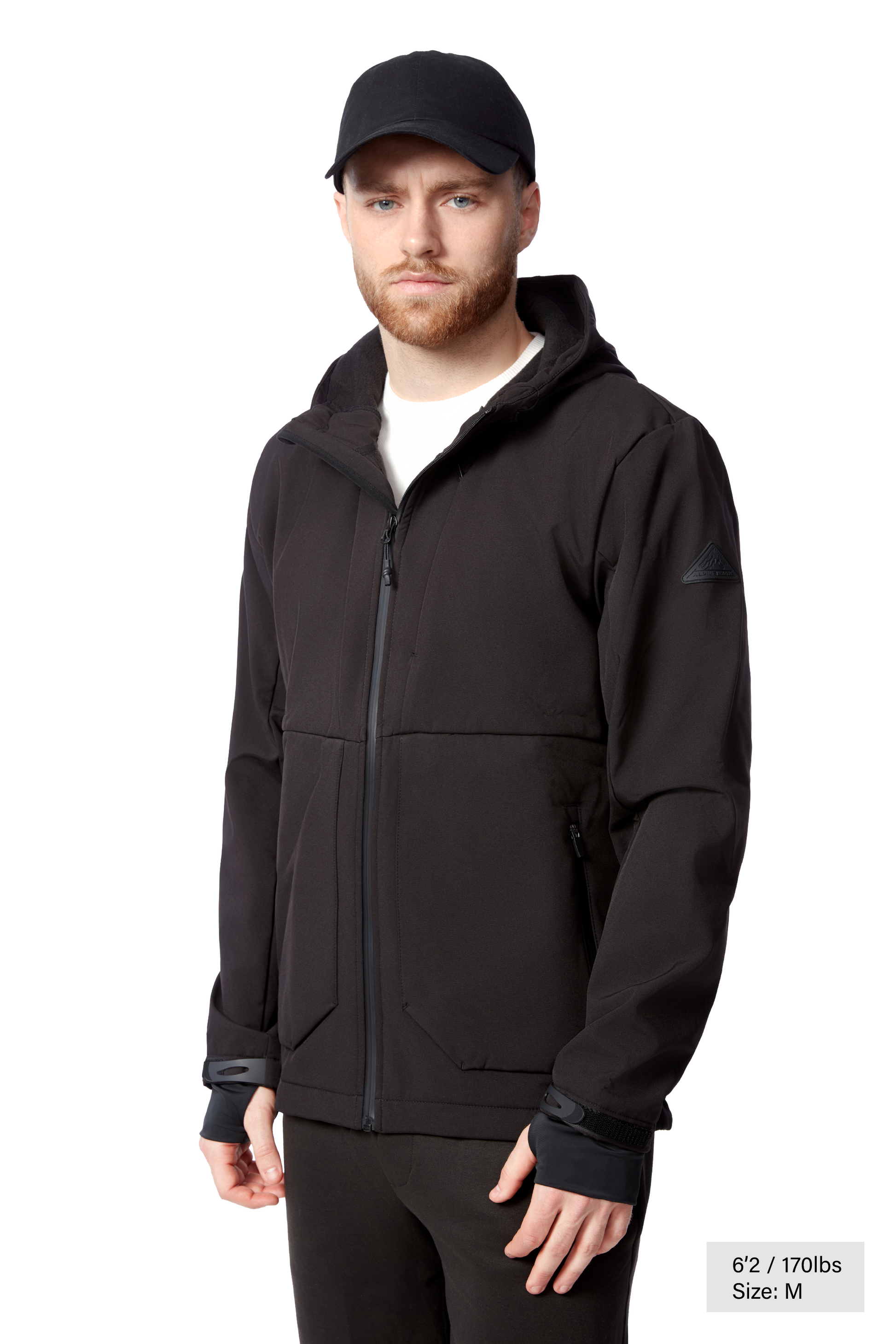 TOFINO | COUPE-VENT SOFTSHELL DOUBLÉ POLAIRE POUR HOMME, NOIR