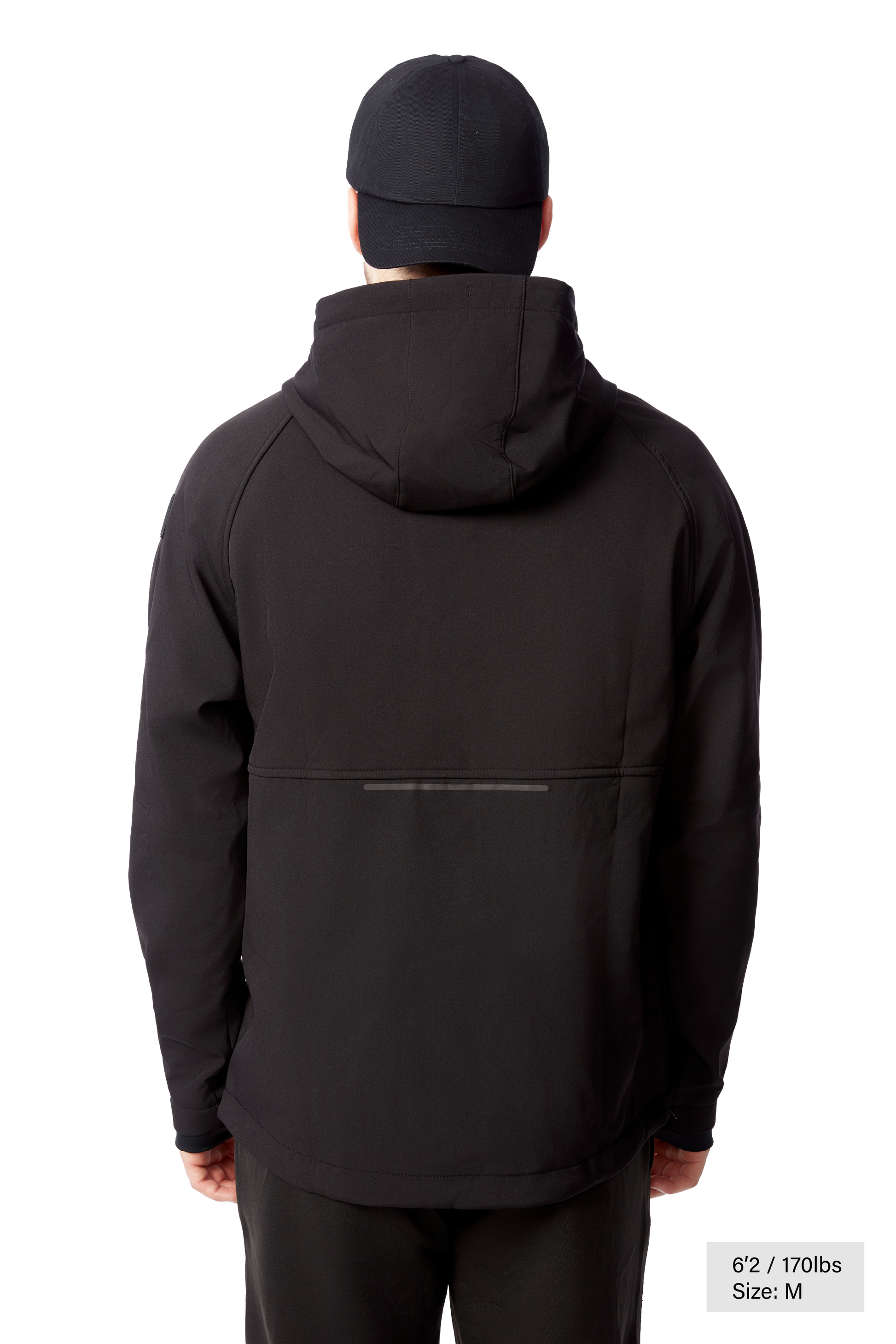 VARGAS | MEN'S PULLOVER SOFTSHELL HOODIE, BLACK
