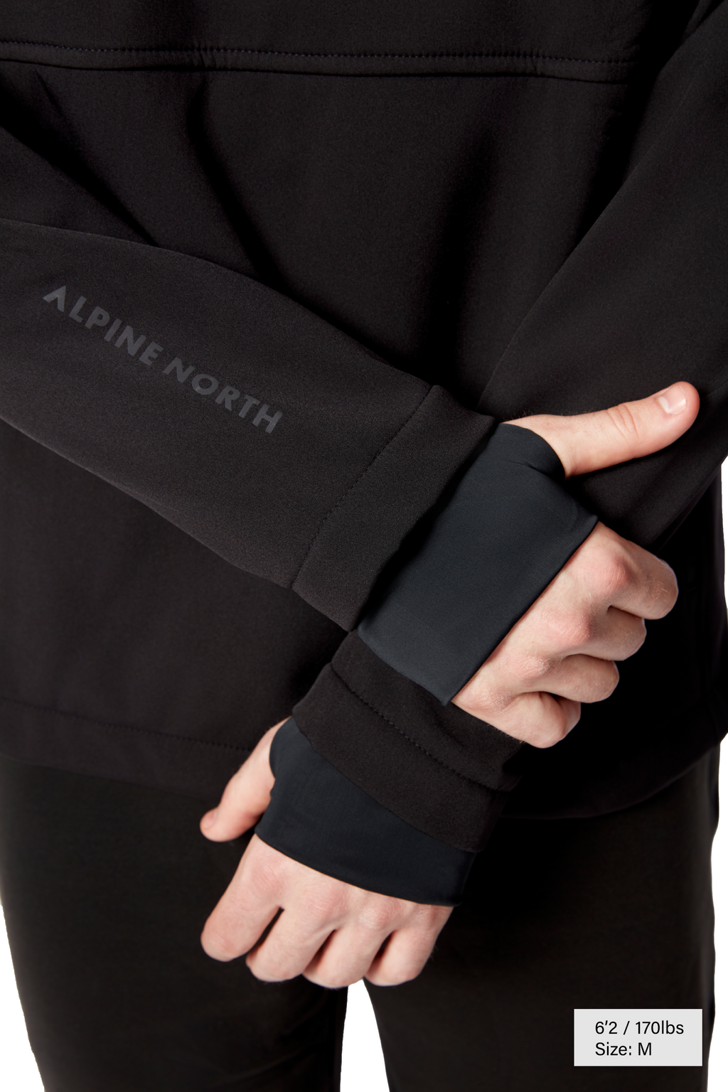 VARGAS | MEN'S PULLOVER SOFTSHELL HOODIE, BLACK