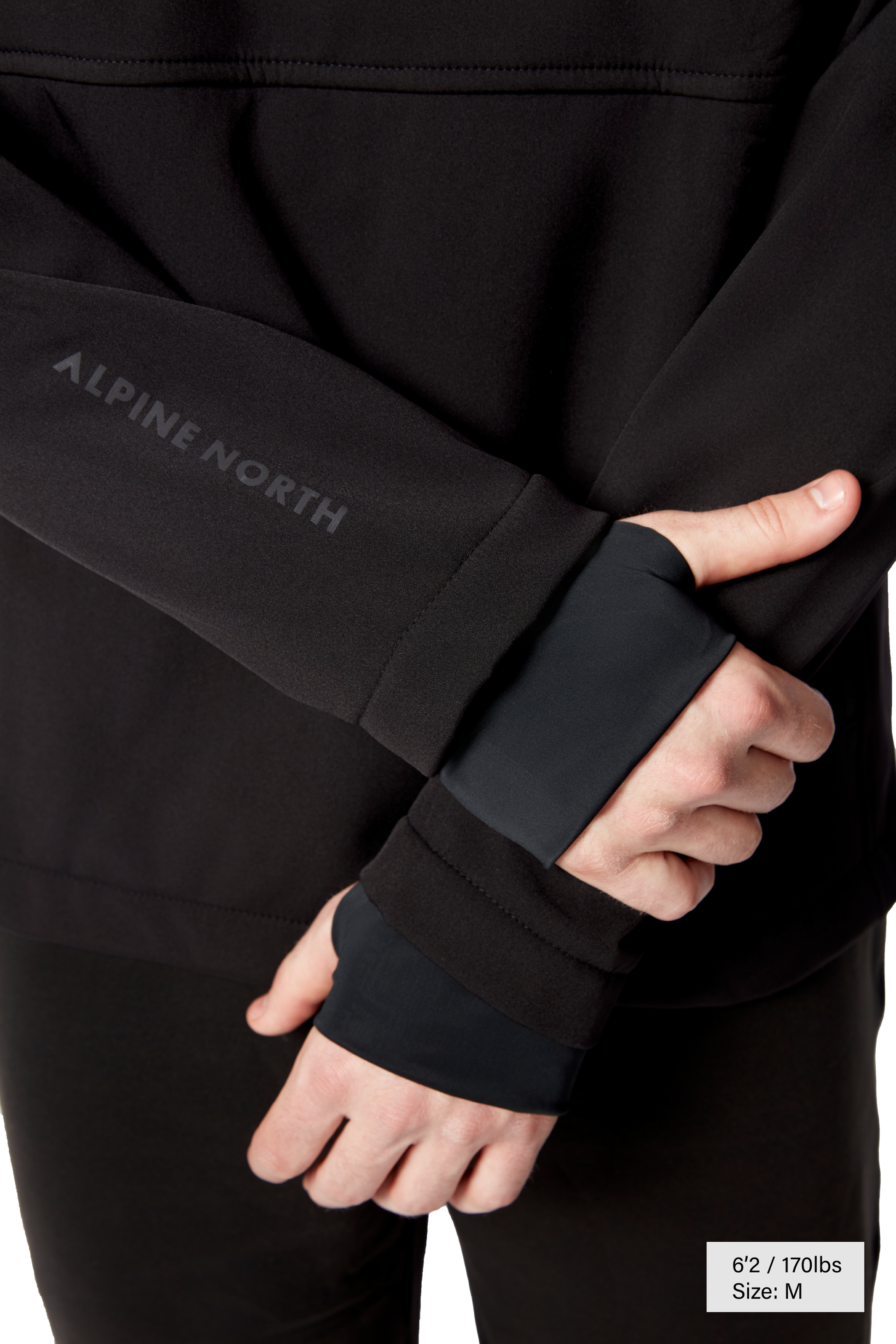 VARGAS | MEN'S PULLOVER SOFTSHELL HOODIE, BLACK