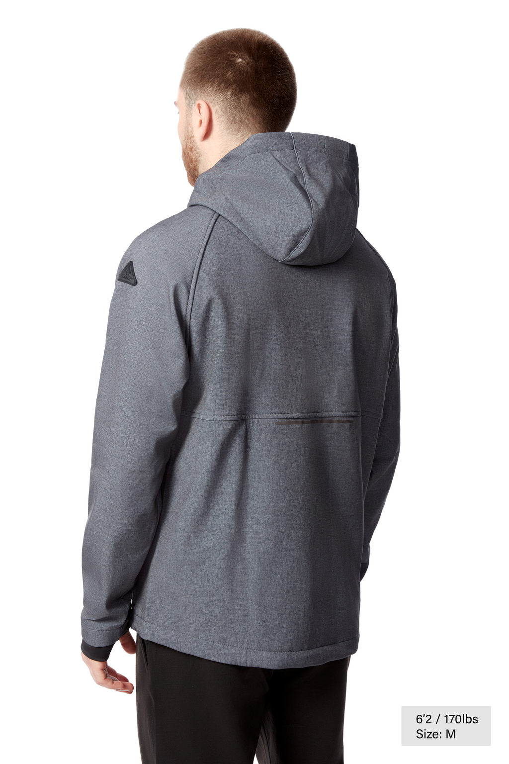 VARGAS | MEN'S PULLOVER SOFTSHELL HOODIE, DARK GREY