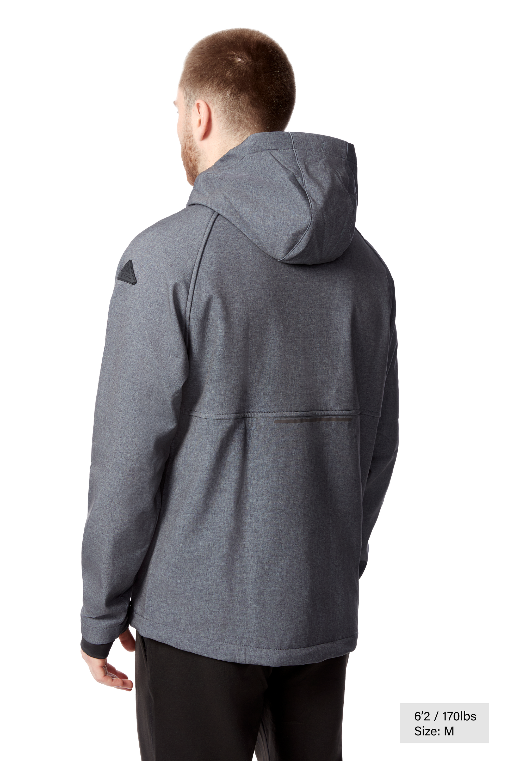 VARGAS | MEN'S PULLOVER SOFTSHELL HOODIE, DARK GREY