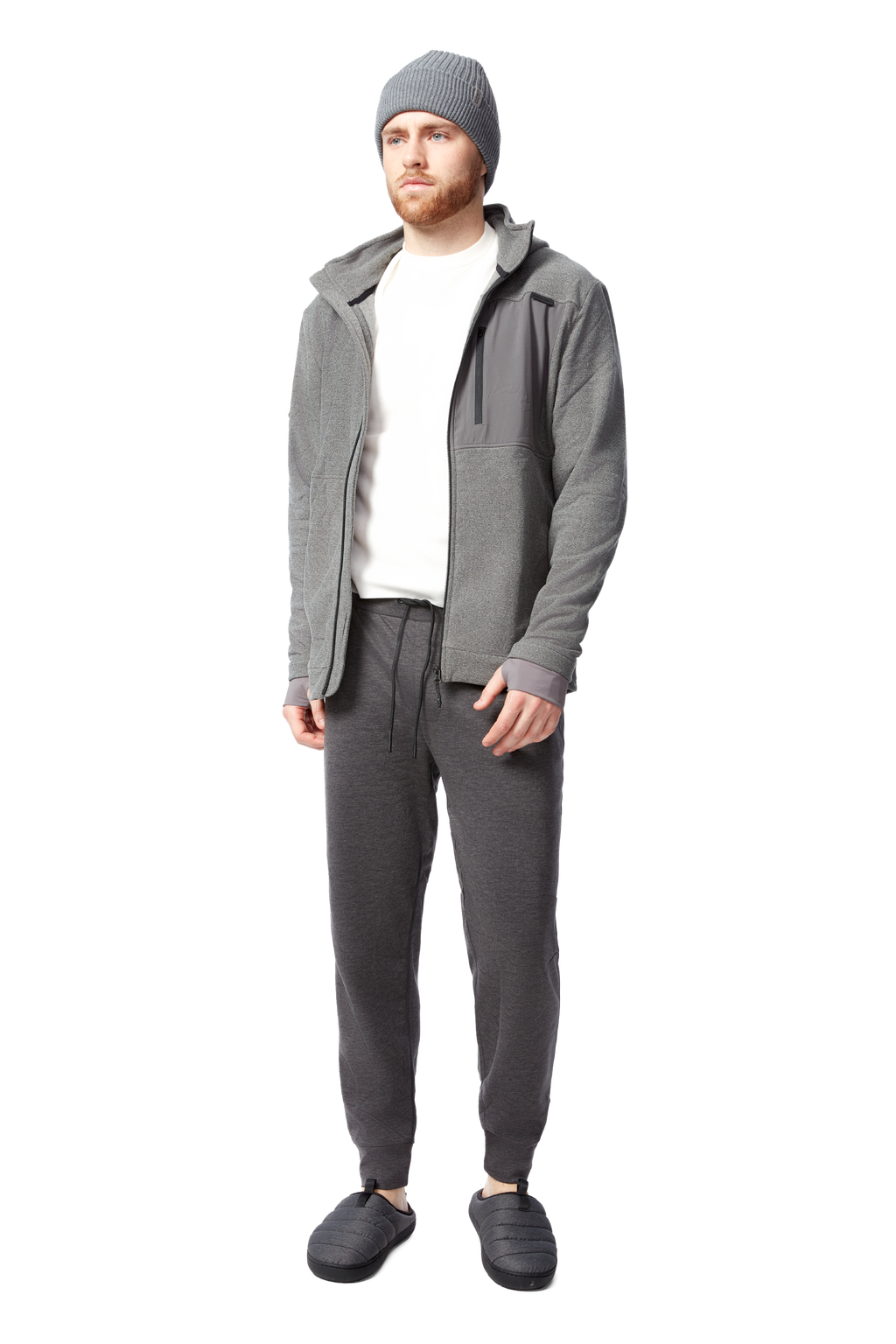 RIDGE | MEN'S JOGGER PANTS, DARK GREY HEATHER