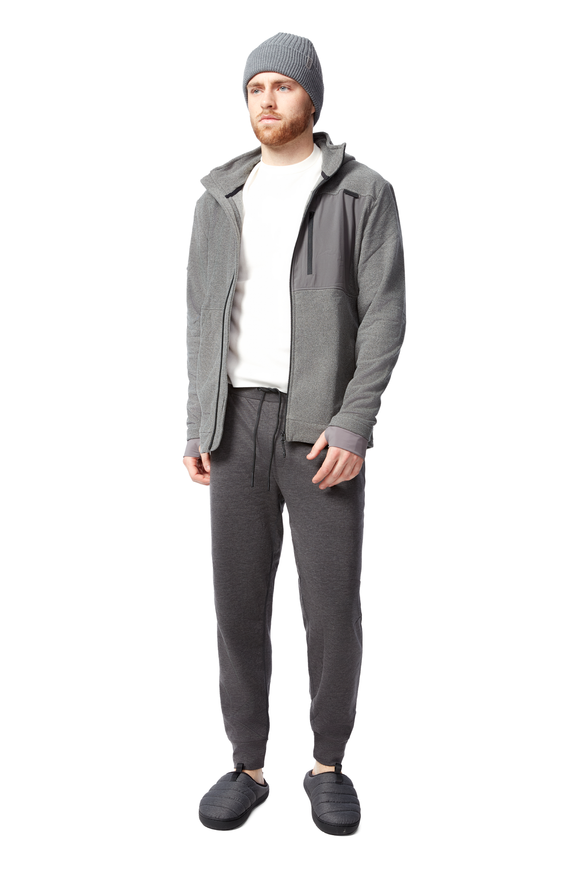 RIDGE | MEN'S JOGGER PANTS, DARK GREY HEATHER