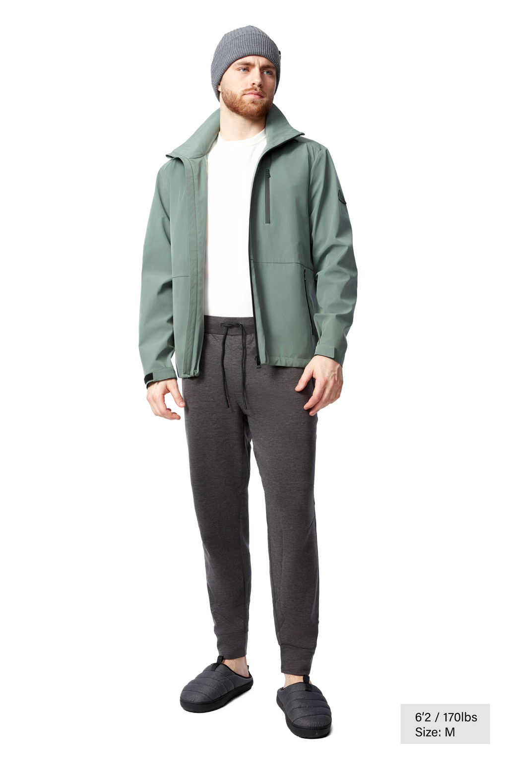 RIDGE | MEN'S JOGGER PANTS, DARK GREY HEATHER