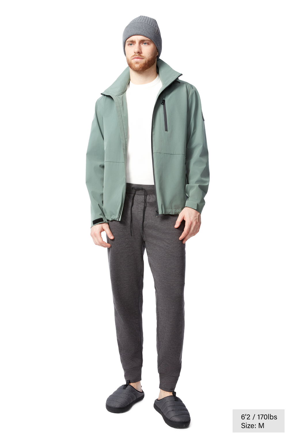 RIDGE | MEN'S JOGGER PANTS, DARK GREY HEATHER