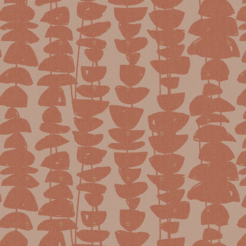 AGF AbstrArt; Stacked Stones Sienna in Linen Blend, 1/4 yard
