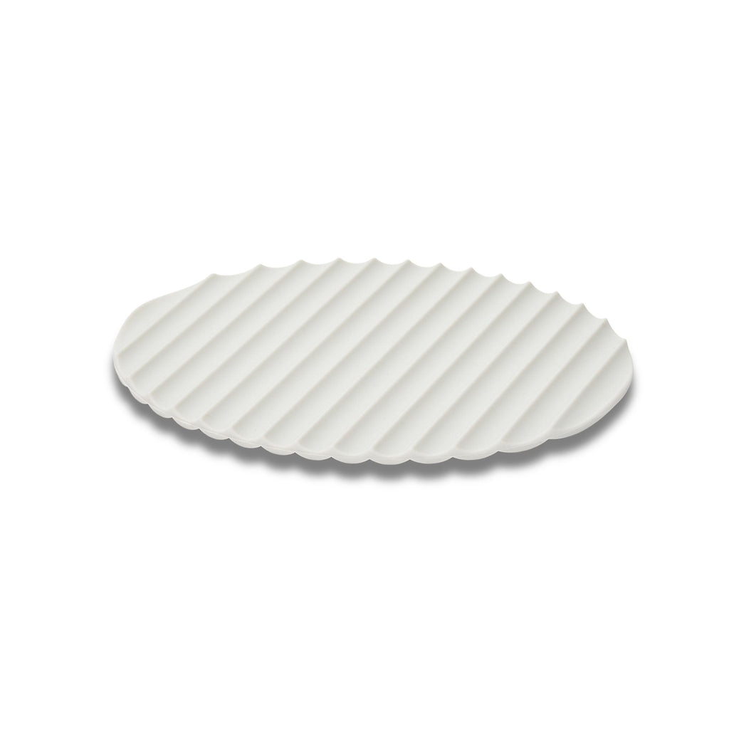 Tapis de cuisine en silicone Eatoco Nami – Résistant à la chaleur et antidérapant – Gris clair