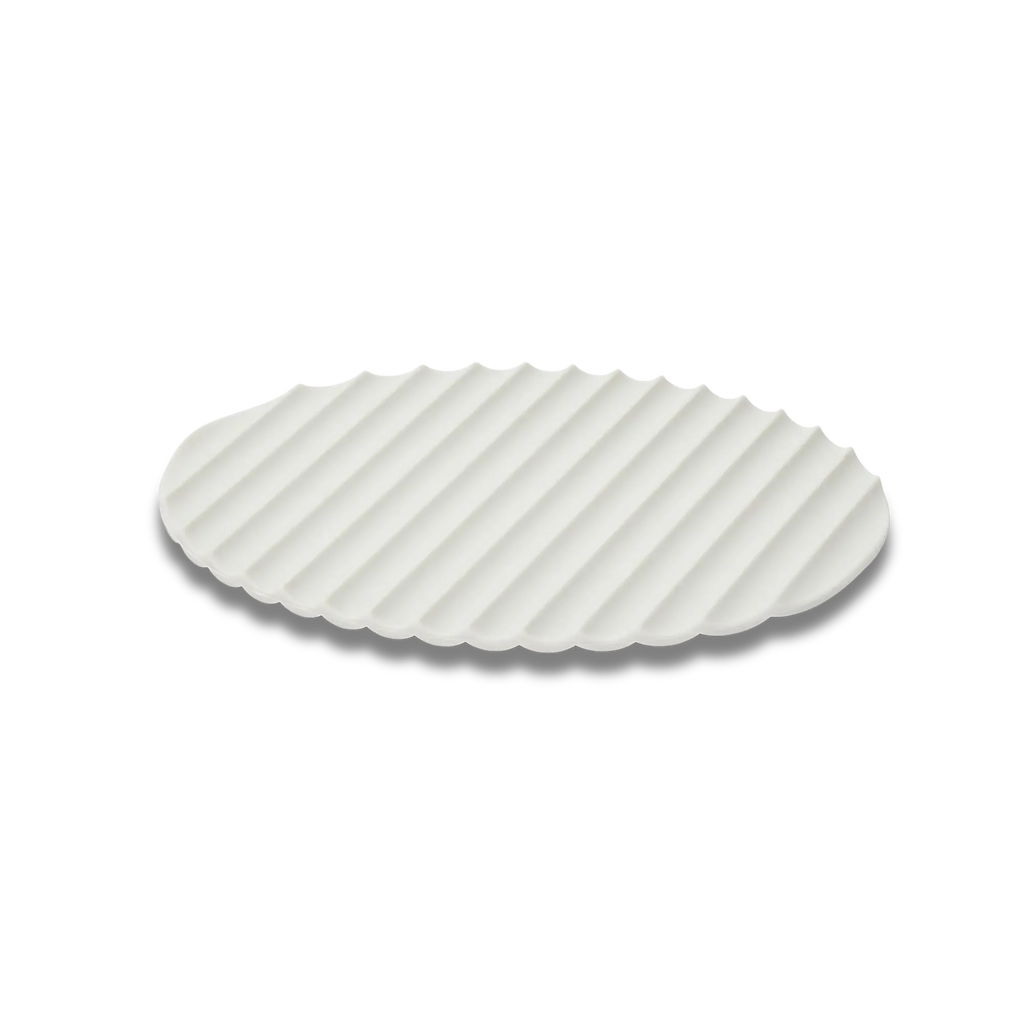 Tapis de cuisine en silicone Eatoco Nami – Résistant à la chaleur et antidérapant – Gris clair