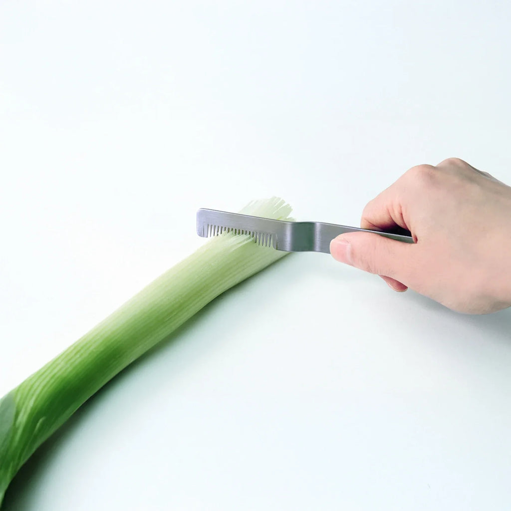 Coupe-poireaux Eatoco Saku – Outil japonais en acier inoxydable pour légumes fibreux