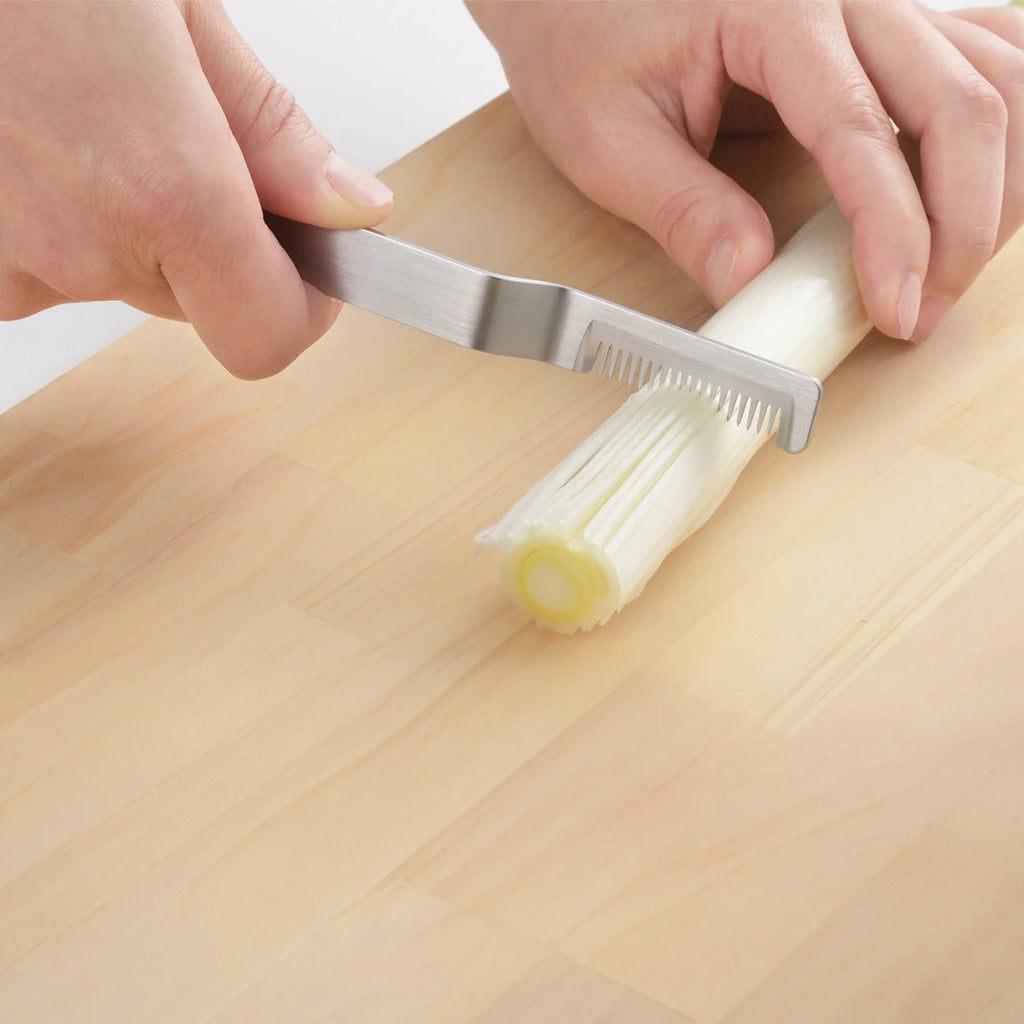 Coupe-poireaux Eatoco Saku – Outil japonais en acier inoxydable pour légumes fibreux