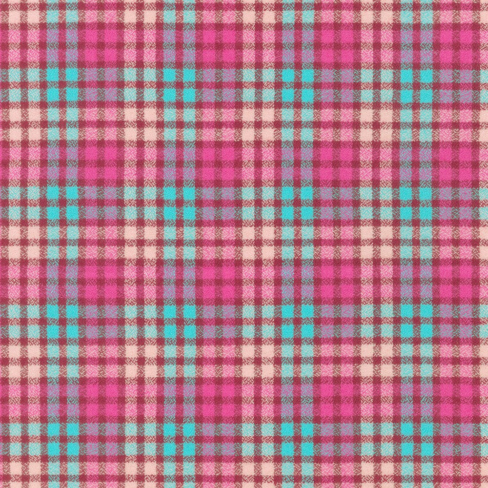 Mammoth Junior Flannel - Azalea, 1/4 yard