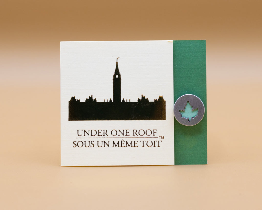 Maple Leaf Silhouette Pin Pewter