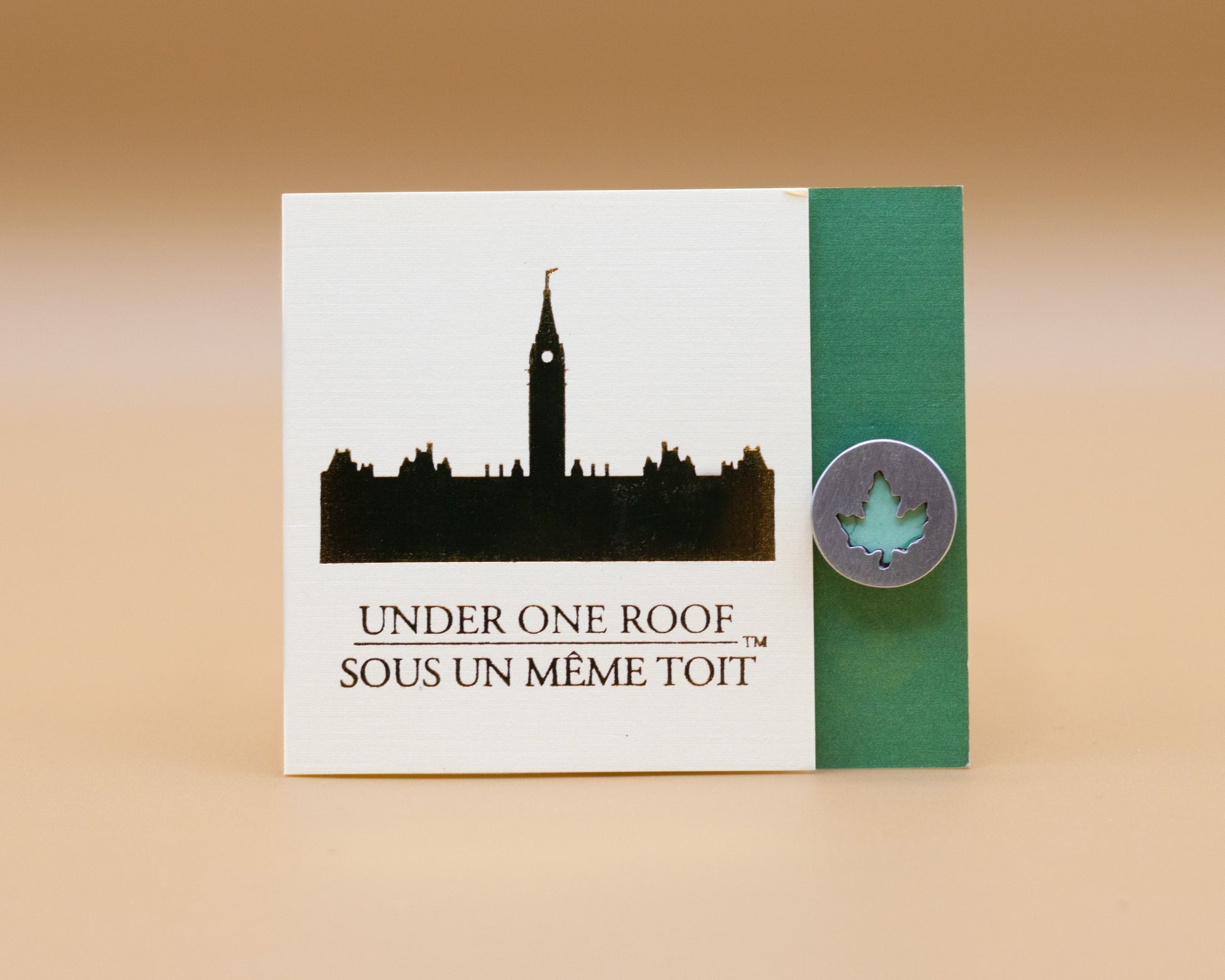 Maple Leaf Silhouette Pin Pewter