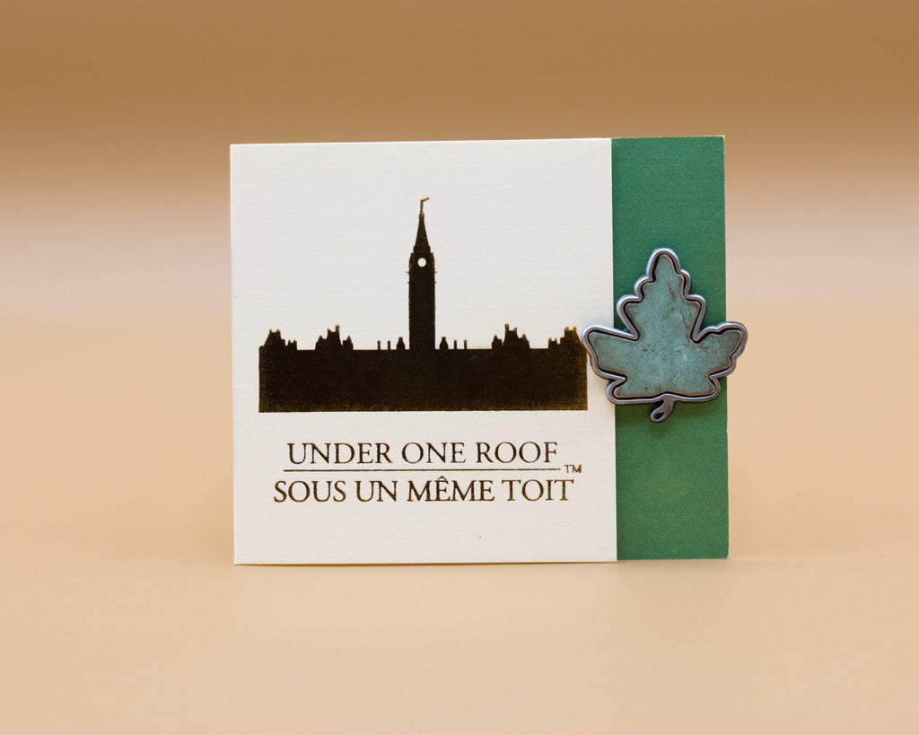 Maple Leaf Brooch Pewter