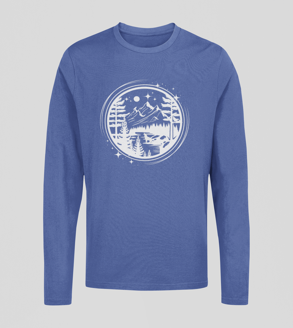 Adventure Awaits Unisex Long Sleeve Tee – Printed in Canada, Ocean Positive