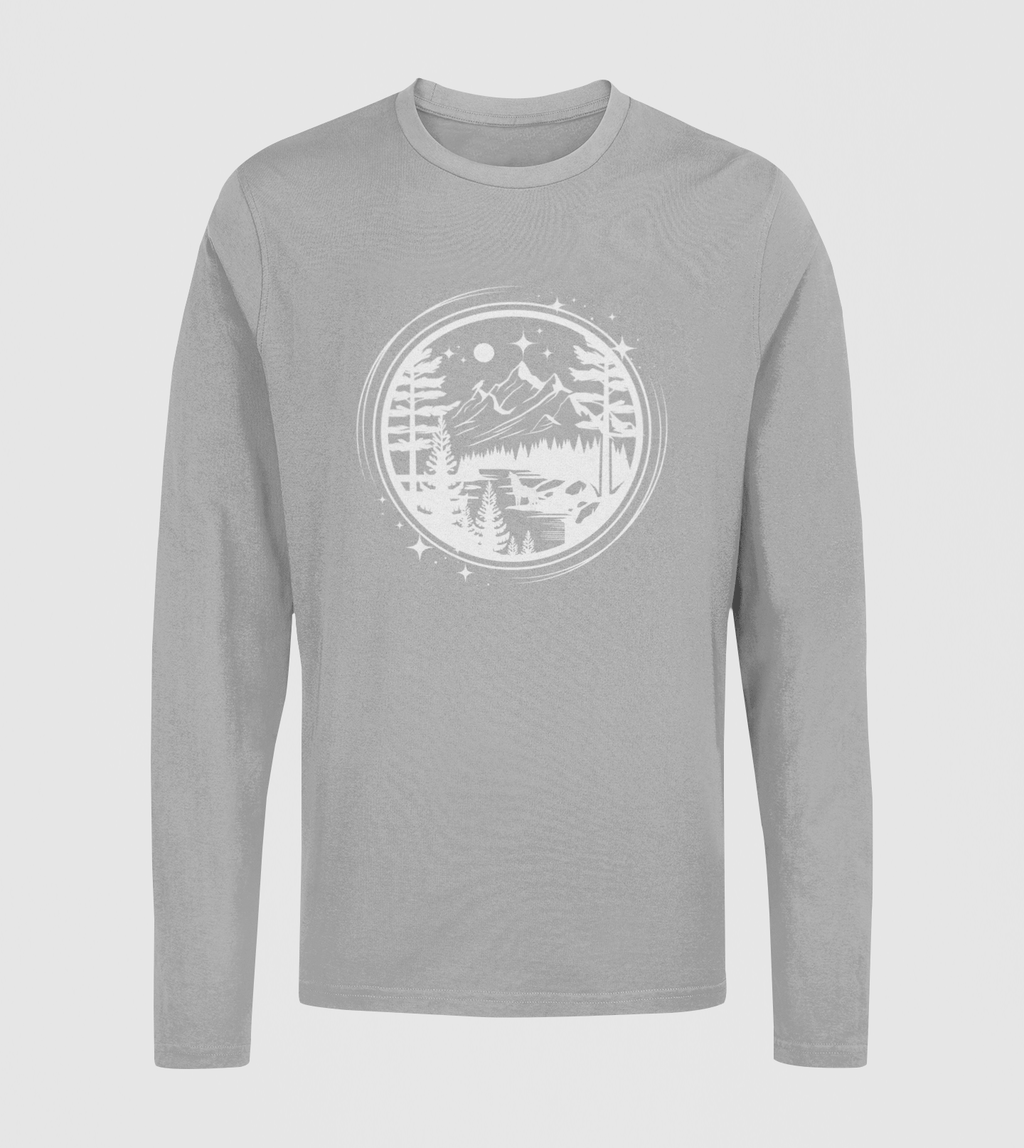 Adventure Awaits Unisex Long Sleeve Tee – Printed in Canada, Ocean Positive