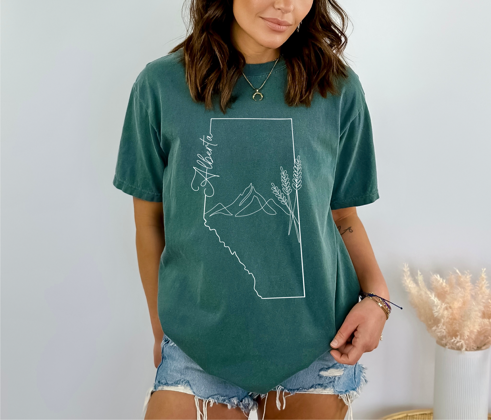 Alberta Line Art Unisex T-shirt