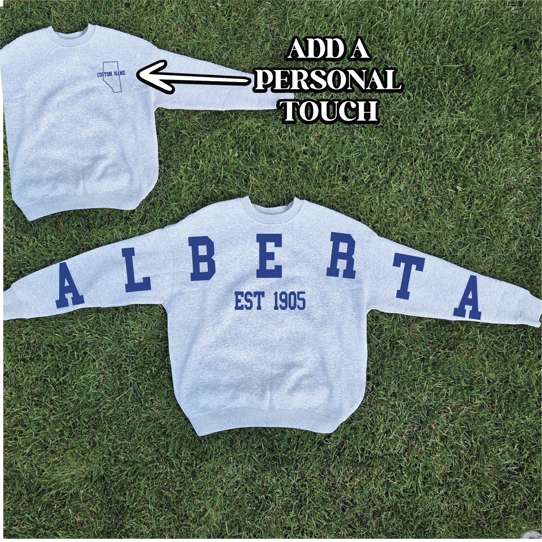Alberta Back Unisex Crewneck
