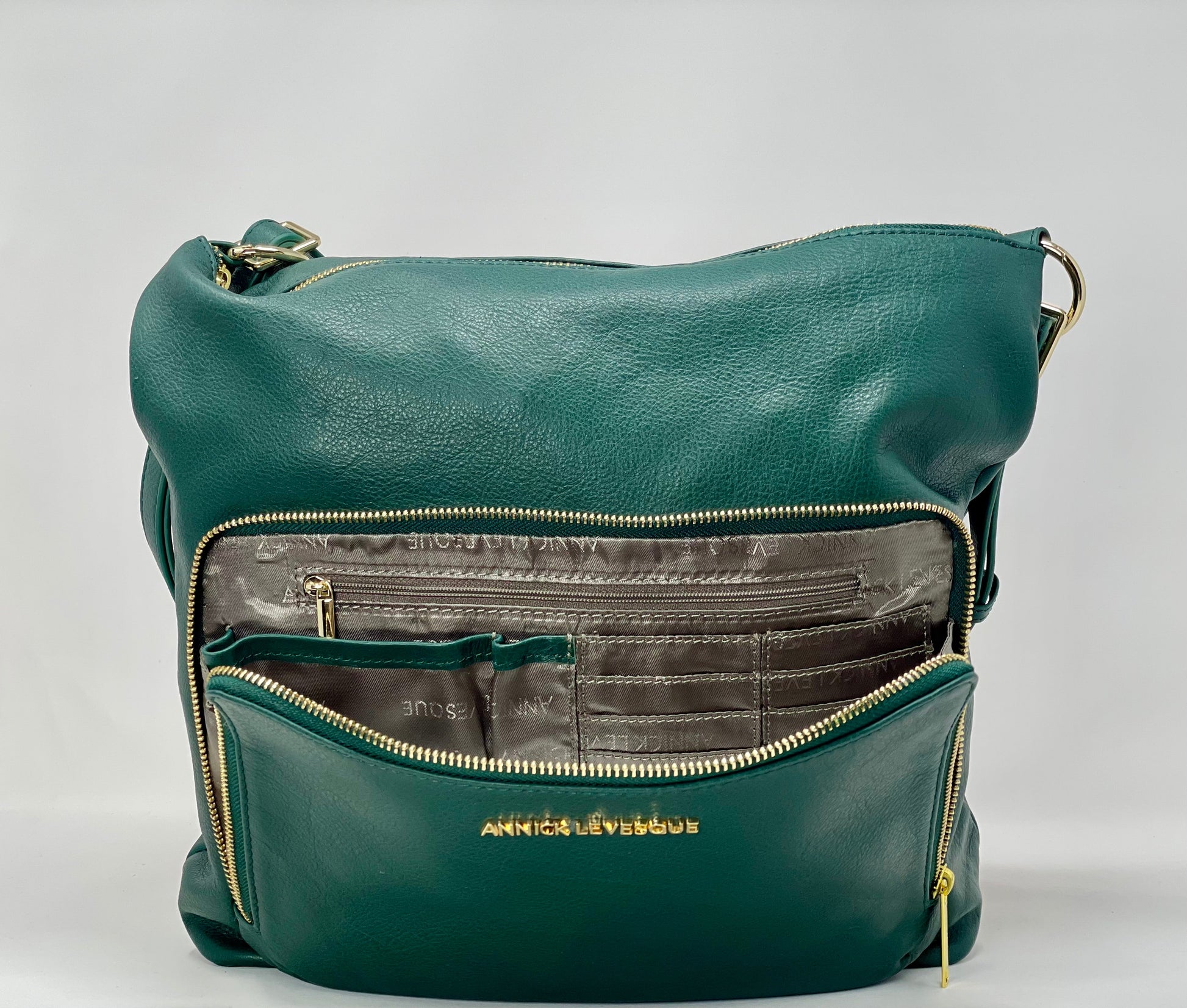 Dark Green Transformable Handbag - Alexandra