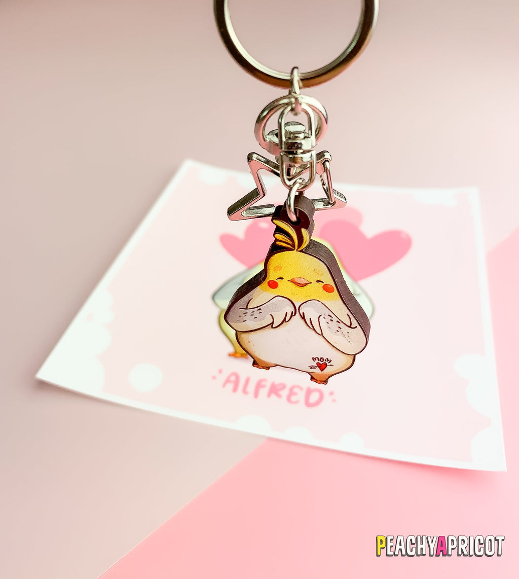 Porte-clés Alfred le Cockatiel