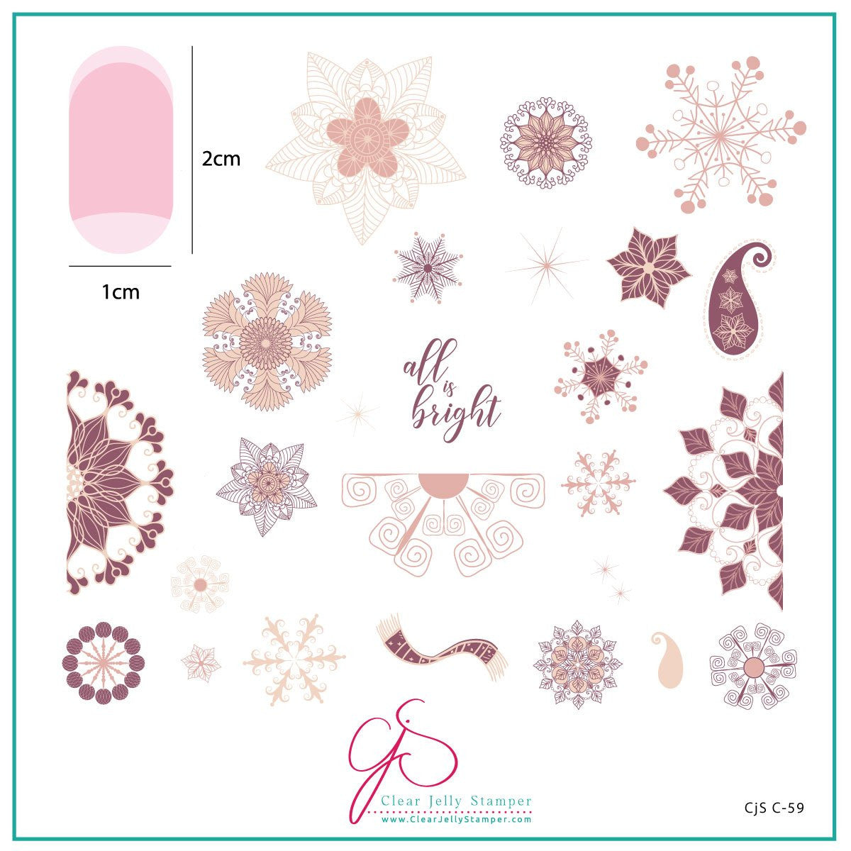 Clear Jelly Stamper - All is Bright