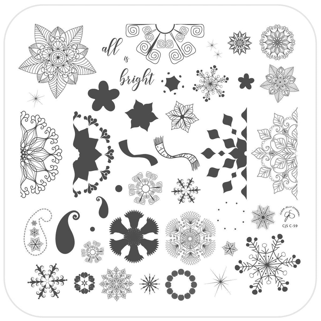 Clear Jelly Stamper - All is Bright