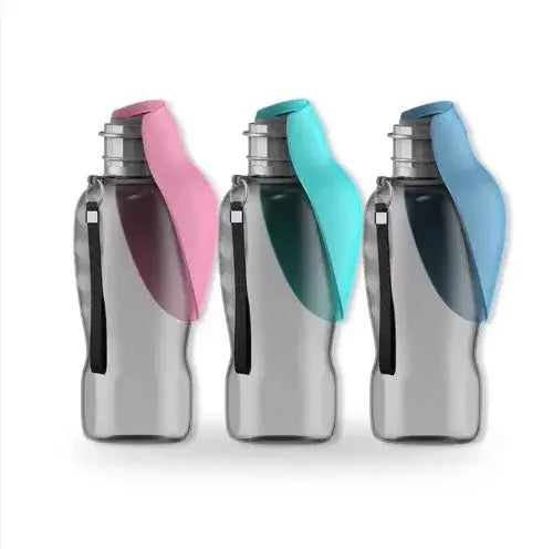 Portable Pet Hydration Bottle with Foldable Cup, 800 ml