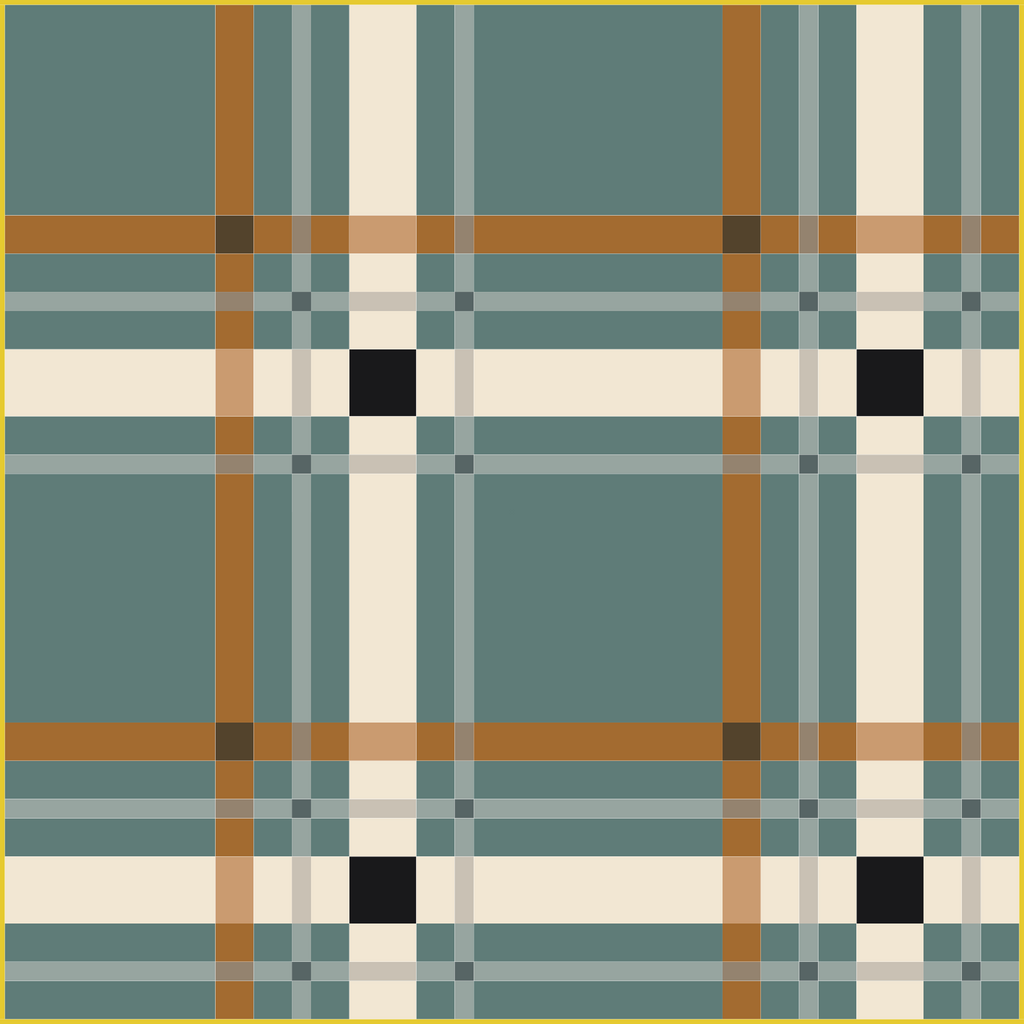 Upscale Plaid Quilt Kit - The "Almost Mediterraneo" version