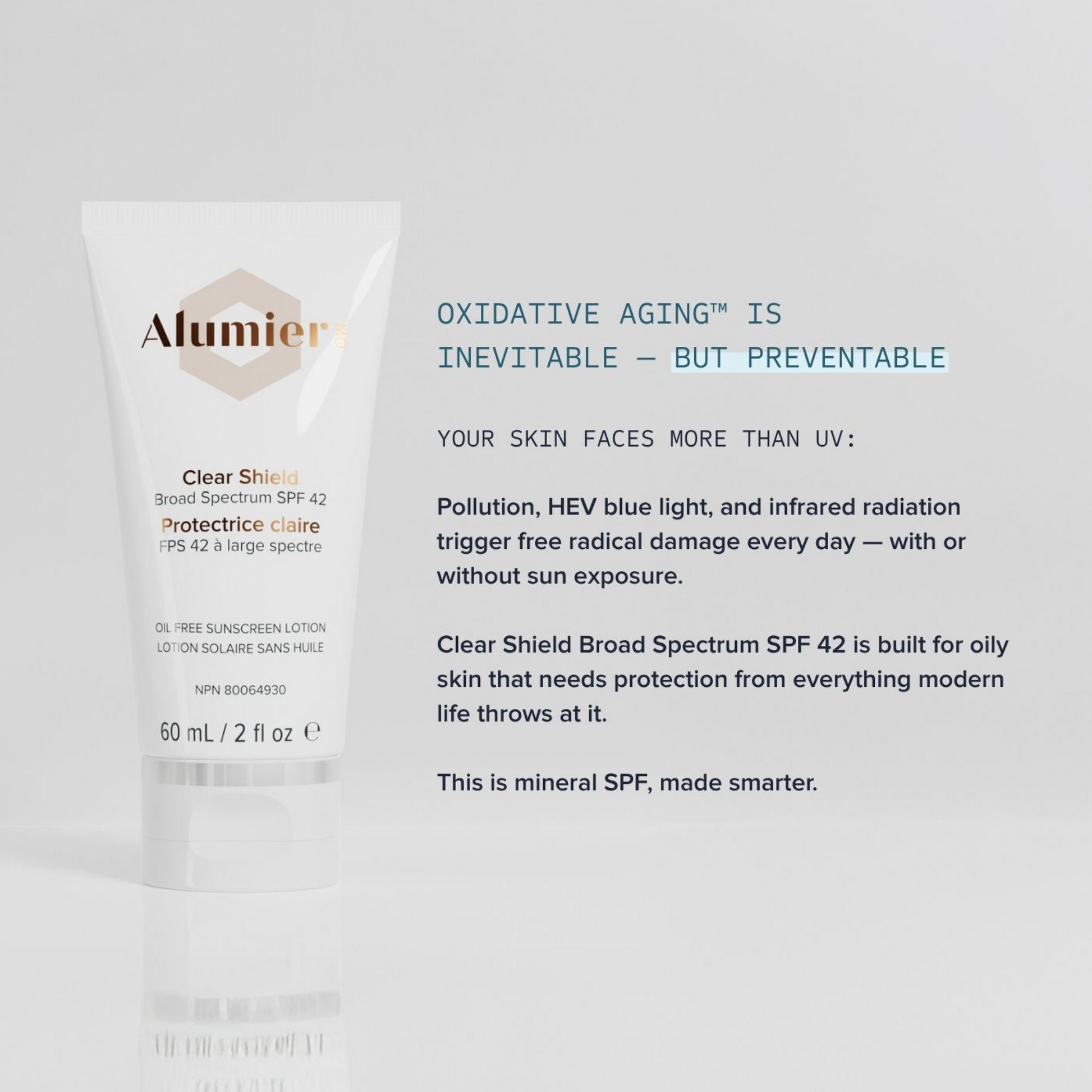 Alumier Clear Shield Broad Spectrum SPF42