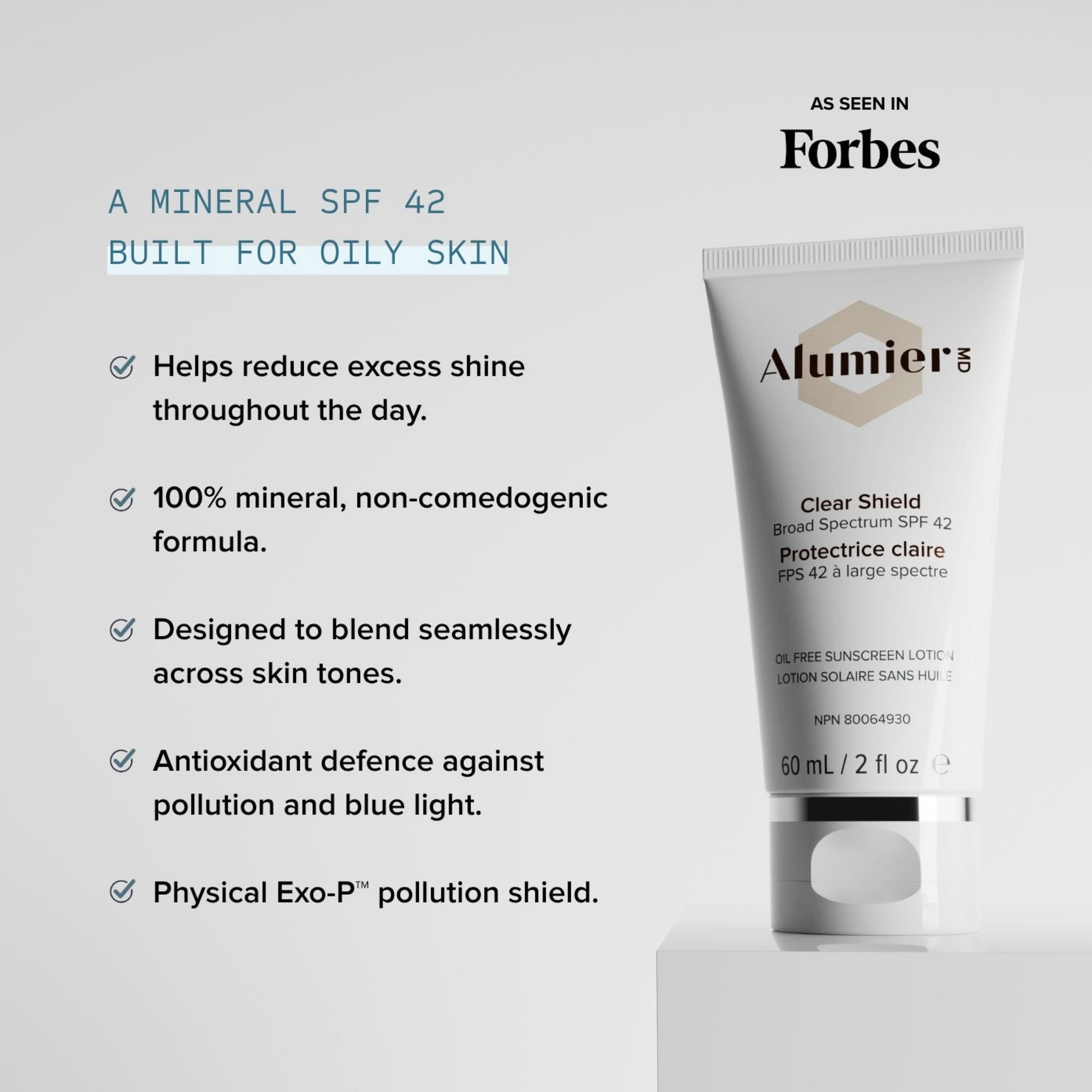 Alumier Clear Shield Broad Spectrum SPF42